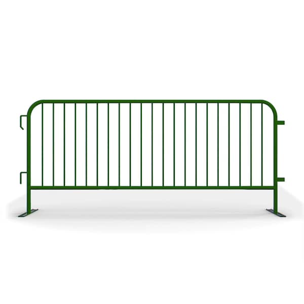 Angry Bull Barricades Steel Barricade, Powder Coating Steel, 44 in. Height, Green AC-HDX85-FL-GN - main